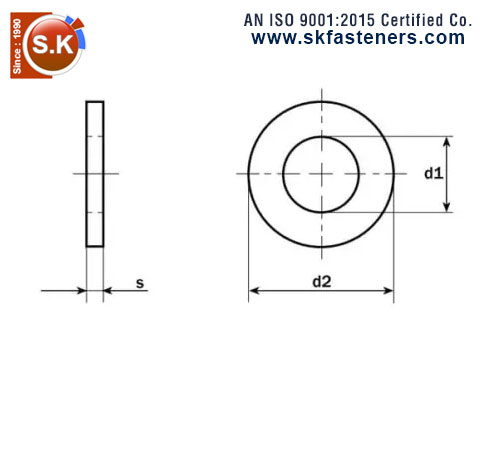 Din 125A Washer / ISO 7089 Washers manufacturers exporters suppliers in india punjab ludhiana